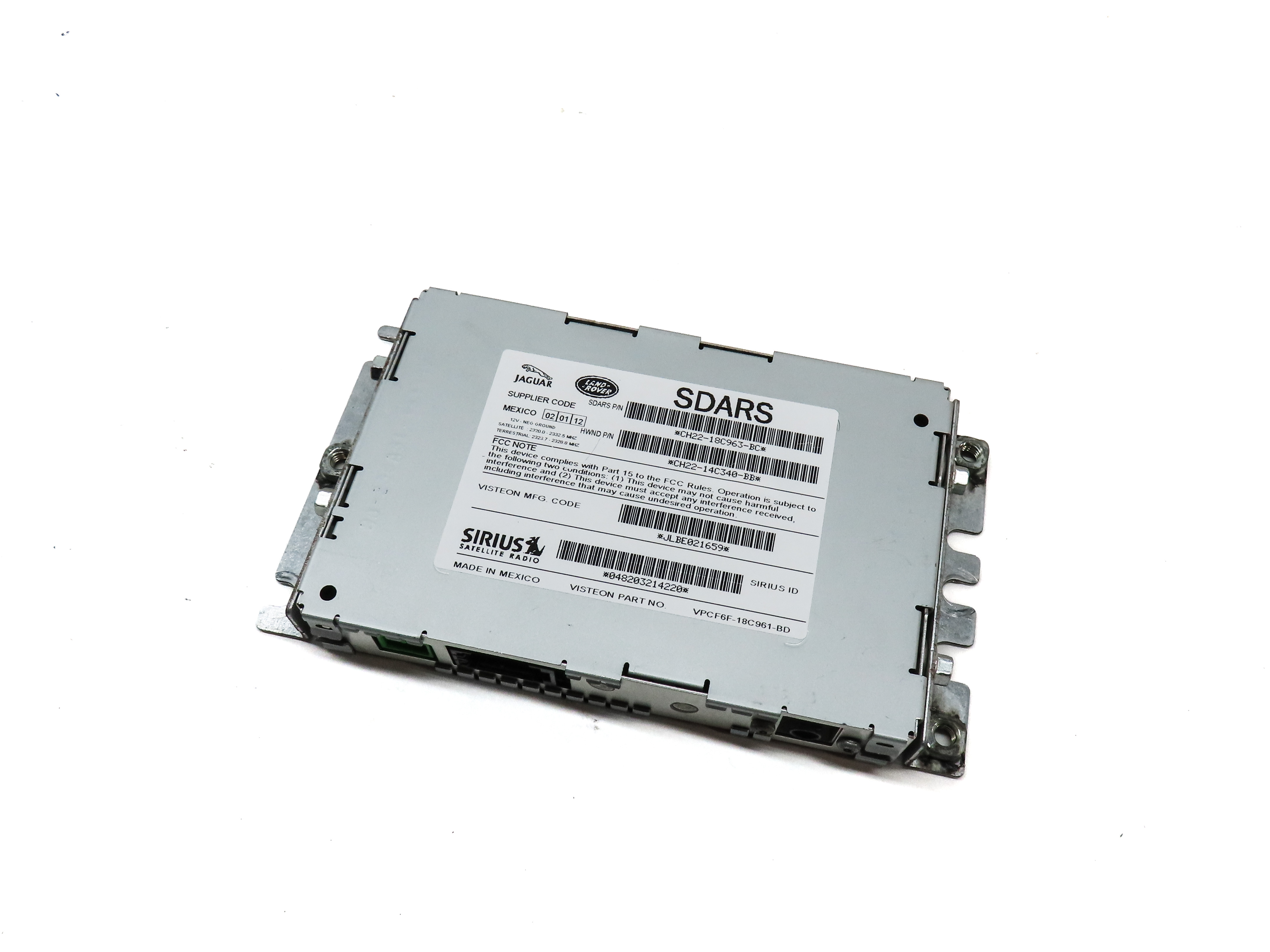 12-13 LAND ROVER LR2 LR4 EVOQUE RANGE ROVER SPORT SIRUIS SATELLITE RADIO MODULE — exact item pictured